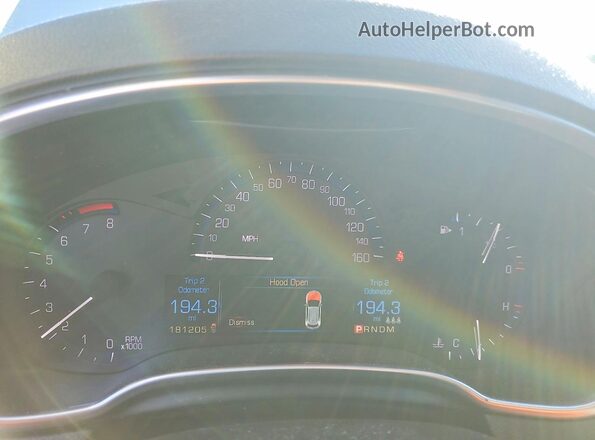 3GYFNBE34GS581106 2016 CADILLAC SRX Silver Instrument cluster view