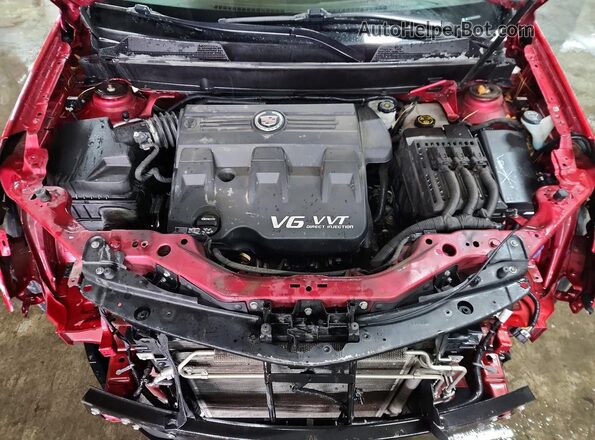 3GYFNDE33GS568780 2016 CADILLAC SRX Red Engine compartment view
