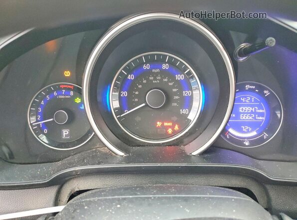 3HGGK5H46LM706356 2020 HONDA FIT Красный Вид щитка приборов