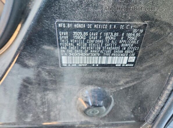 3HGGK5H82KM730879 2019 HONDA FIT Черный 