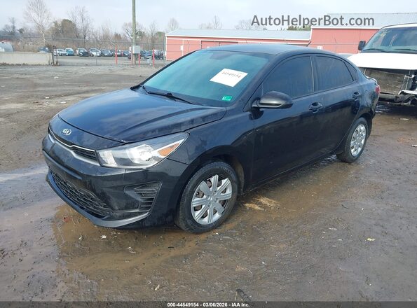 3KPA24AD0ME365055 2021 KIA RIO Черный Передняя левая четверть