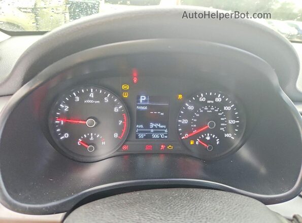 3KPA24AD0ME380350 2021 KIA RIO White Սարքավորումների վահանակի տեսք