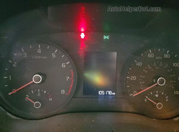 3KPA24AD0ME382342 2021 KIA RIO Silver Widok zestawu wskaźników