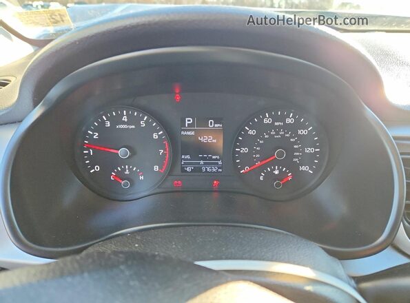 3KPA24AD1LE347629 2020 KIA RIO Gray Սարքավորումների վահանակի տեսք