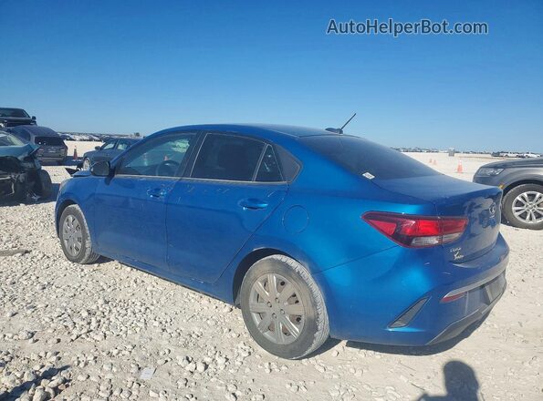 3KPA24AD1ME403246 2021 KIA RIO Blue Trasero izquierdo