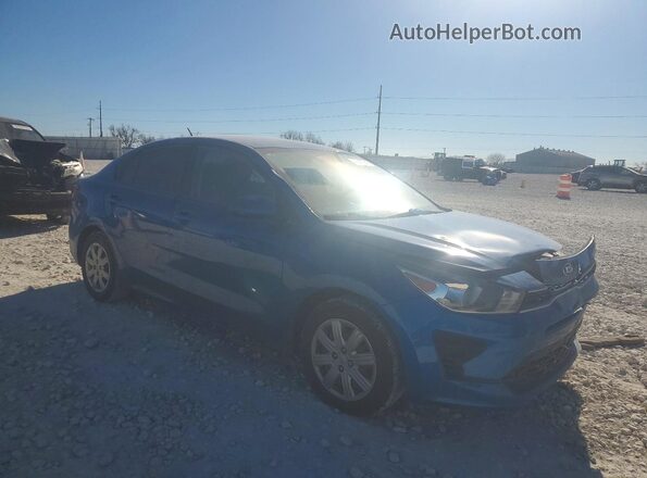 3KPA24AD1ME403246 2021 KIA RIO Blue Delantero derecho