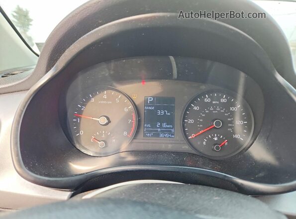 3KPA24AD1NE434594 2022 KIA RIO White Սարքավորումների վահանակի տեսք