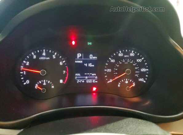 3KPA24AD2ME378356 2021 KIA RIO Black Instrument cluster view