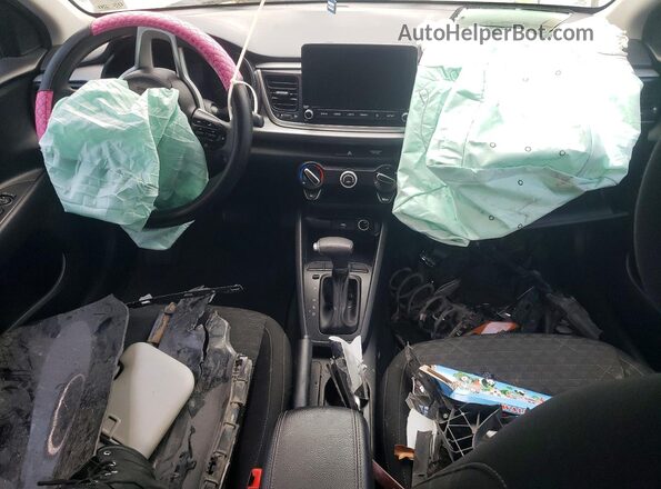 3KPA24AD2ME400596 2021 KIA RIO Black Widok deski rozdzielczej