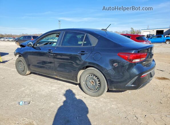3KPA24AD2NE483979 2022 KIA RIO Black Rear left