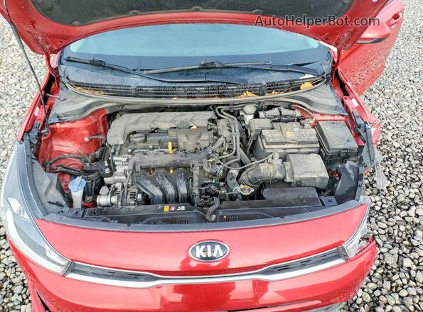 3KPA24AD4ME429243 2021 KIA RIO Red Rear interior view
