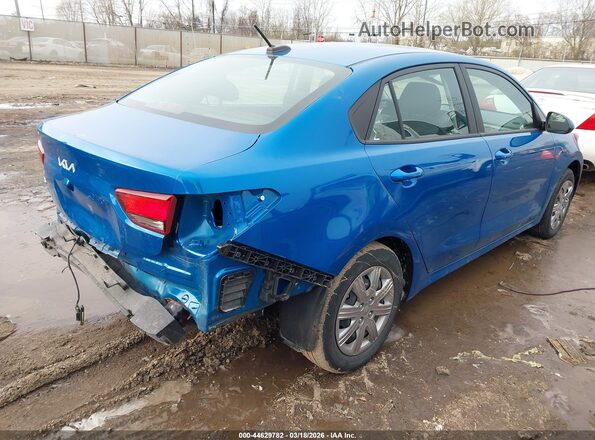 3KPA24AD4NE503276 2022 KIA RIO Синий Задняя правая четверть