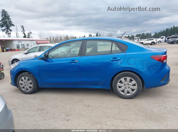 3KPA24AD5ME422592 2021 KIA RIO Blue Widok wnętrza z tyłu