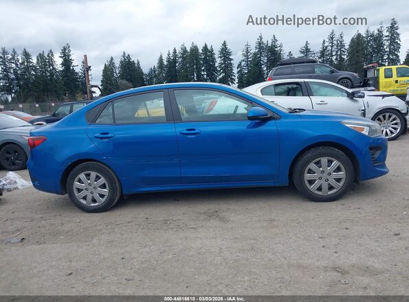 3KPA24AD5ME422592 2021 KIA RIO Blue Widok zestawu wskaźników