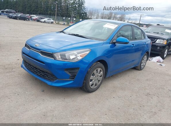 3KPA24AD5ME422592 2021 KIA RIO Blue Przód lewy
