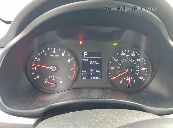 3KPA24AD6ME382832 2021 KIA RIO Black Instrument cluster view