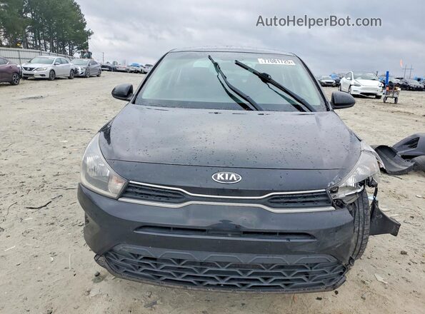 3KPA24AD6ME382832 2021 KIA RIO Black Front view