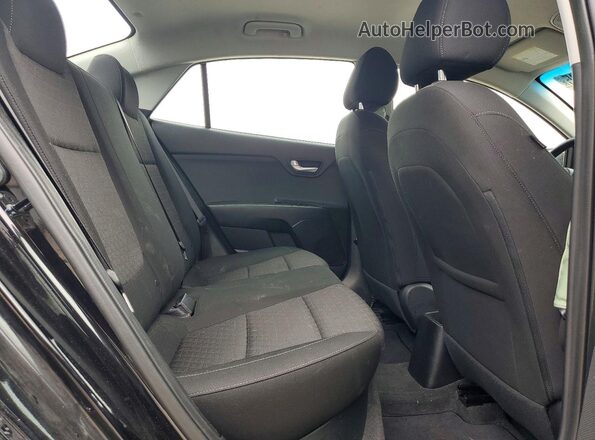 3KPA24AD6ME382832 2021 KIA RIO Black Rear seats view