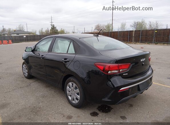 3KPA24AD6PE616228 2023 KIA RIO Black უკანა მარცხენა