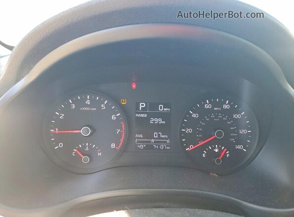 3KPA24AD7ME392818 2021 KIA RIO White Widok zestawu wskaźników
