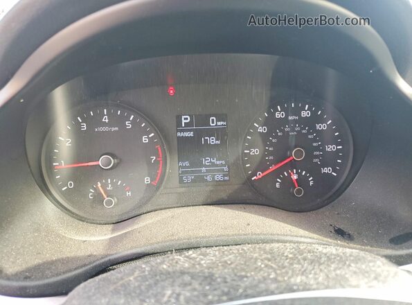 3KPA24AD7ME422948 2021 KIA RIO Black ხელსაწყოთა პანელის ხედი