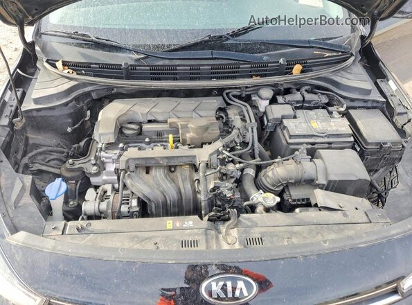 3KPA24AD7ME422948 2021 KIA RIO Black უკანა სალონის ხედი