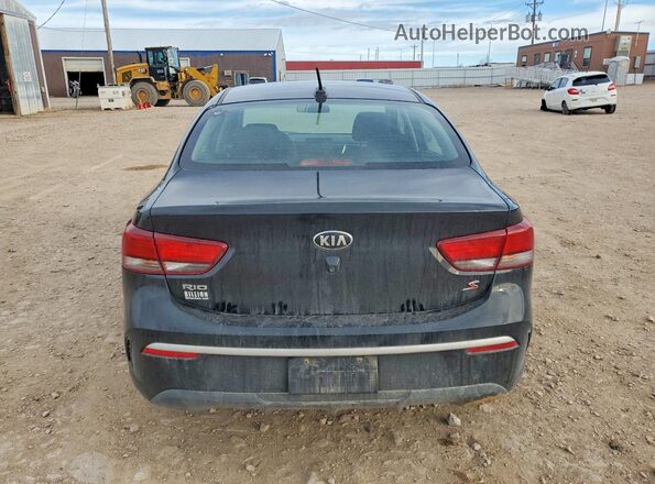 3KPA24AD7ME422948 2021 KIA RIO Black უკანა ხედი