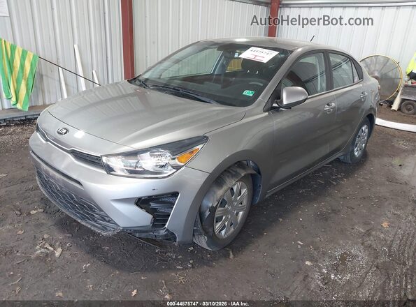 3KPA24AD7ME430936 2021 KIA RIO Gray Front left