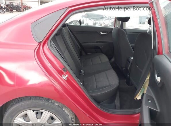 3KPA24AD8ME380452 2021 KIA RIO Red Vista de la etiqueta del VIN
