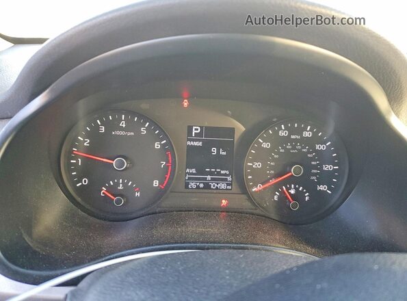 3KPA24AD8ME413644 2021 KIA RIO Серебряный Вид щитка приборов