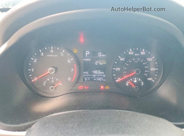 3KPA24AD8ME423221 2021 KIA RIO Silver Widok zestawu wskaźników