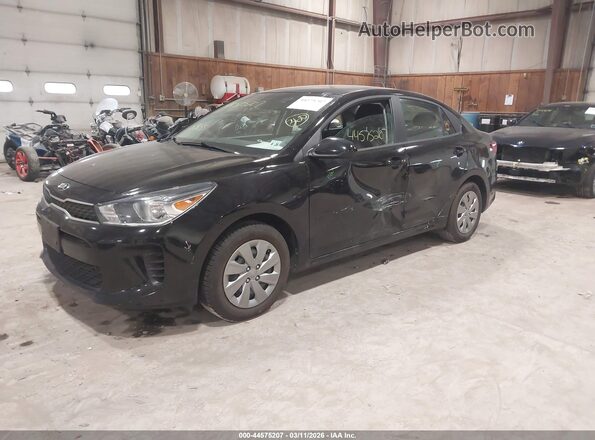 3KPA24AD9LE360113 2020 KIA RIO Black Առջևի ձախ երեք քառորդ տեսարան