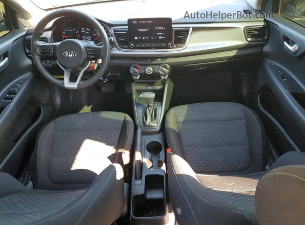 3KPA24AD9ME417086 2021 KIA RIO Black Dashboard view