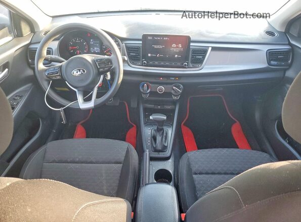 3KPA24AD9ME422174 2021 KIA RIO White Widok deski rozdzielczej