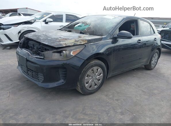 3KPA25AB8KE175683 2019 KIA RIO 5-DOOR Black Vista tres cuartos delantera izquierda
