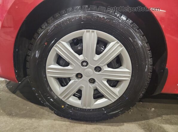 3KPA25AD5ME381225 2021 KIA RIO Red VIN sticker view