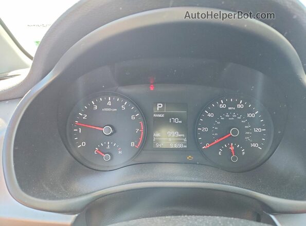 3KPA25AD6ME415592 2021 KIA RIO Black Instrument cluster view