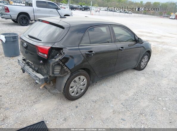 3KPA25AD7LE270755 2020 KIA RIO 5-DOOR Black Tył prawy