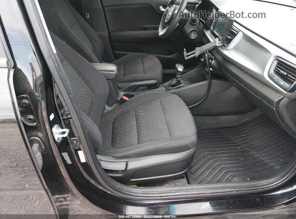 3KPA25AD7LE270755 2020 KIA RIO 5-DOOR Black Widok wnętrza z przodu