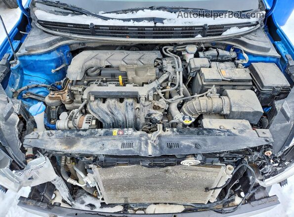 3KPA25ADXME395248 2021 KIA RIO Blue უკანა სალონის ხედი
