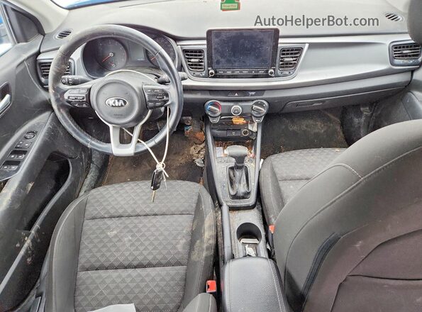 3KPA25ADXME395248 2021 KIA RIO Blue წინა პანელის ხედი