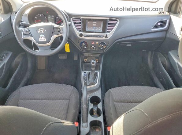 3KPC24A30KE071684 2019 HYUNDAI ACCENT White Вид панелі приладів