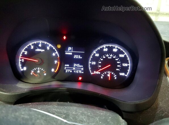 3KPC24A31JE035002 2018 HYUNDAI ACCENT Blue Instrument cluster view