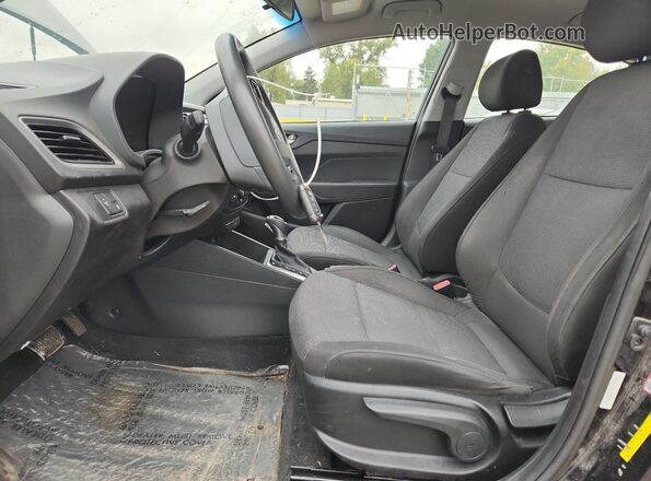 3KPC24A38JE026068 2018 HYUNDAI ACCENT Black Widok wnętrza z przodu