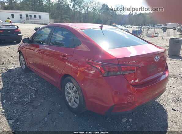 3KPC24A61ME129881 2021 HYUNDAI ACCENT Red უკანა მარცხენა
