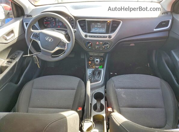 3KPC24A61ME148107 2021 HYUNDAI ACCENT Red წინა პანელის ხედი
