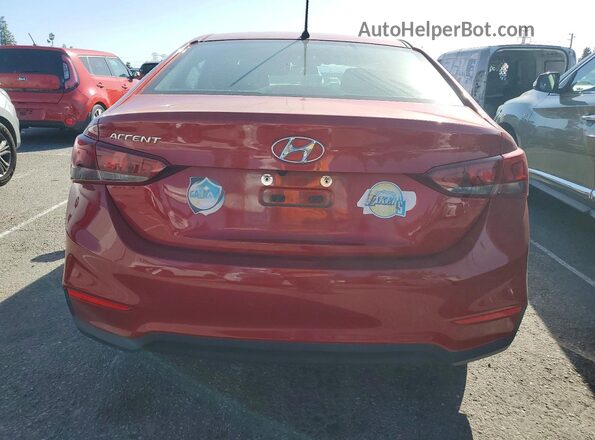 3KPC24A61ME148107 2021 HYUNDAI ACCENT Red უკანა ხედი