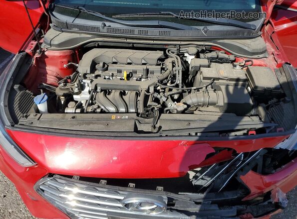 3KPC24A61ME148107 2021 HYUNDAI ACCENT Red უკანა სალონის ხედი
