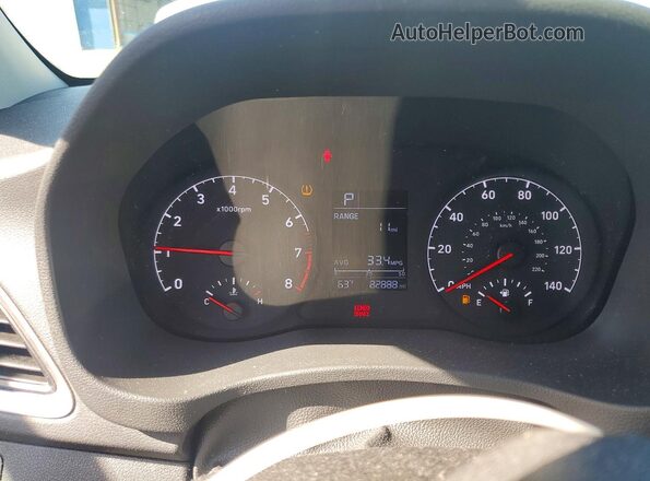 3KPC24A61ME153002 2021 HYUNDAI ACCENT Blue Widok zestawu wskaźników