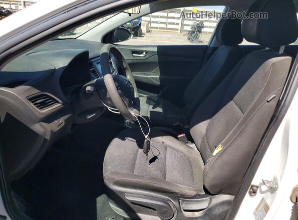 3KPC24A62ME134619 2021 HYUNDAI ACCENT White წინა სალონის ხედი
